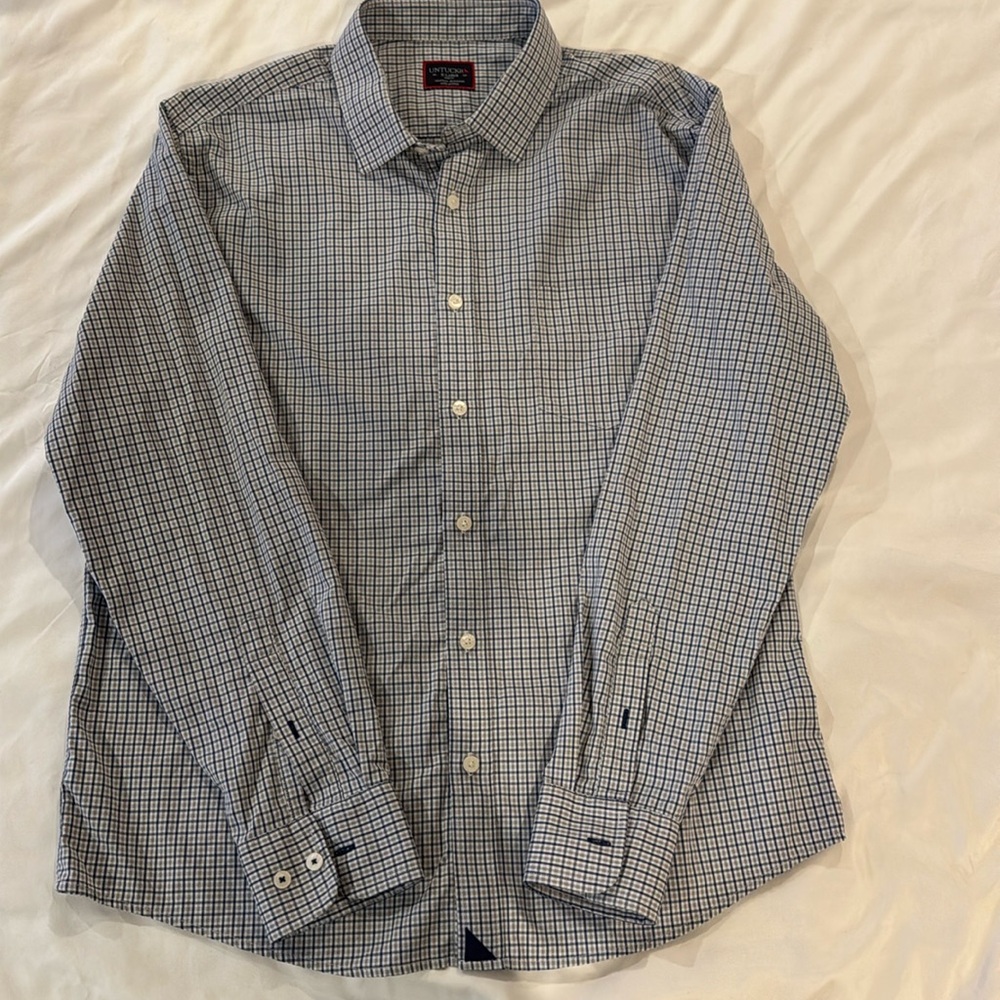 UNTUCKit Beaumont Plaid Button up XL